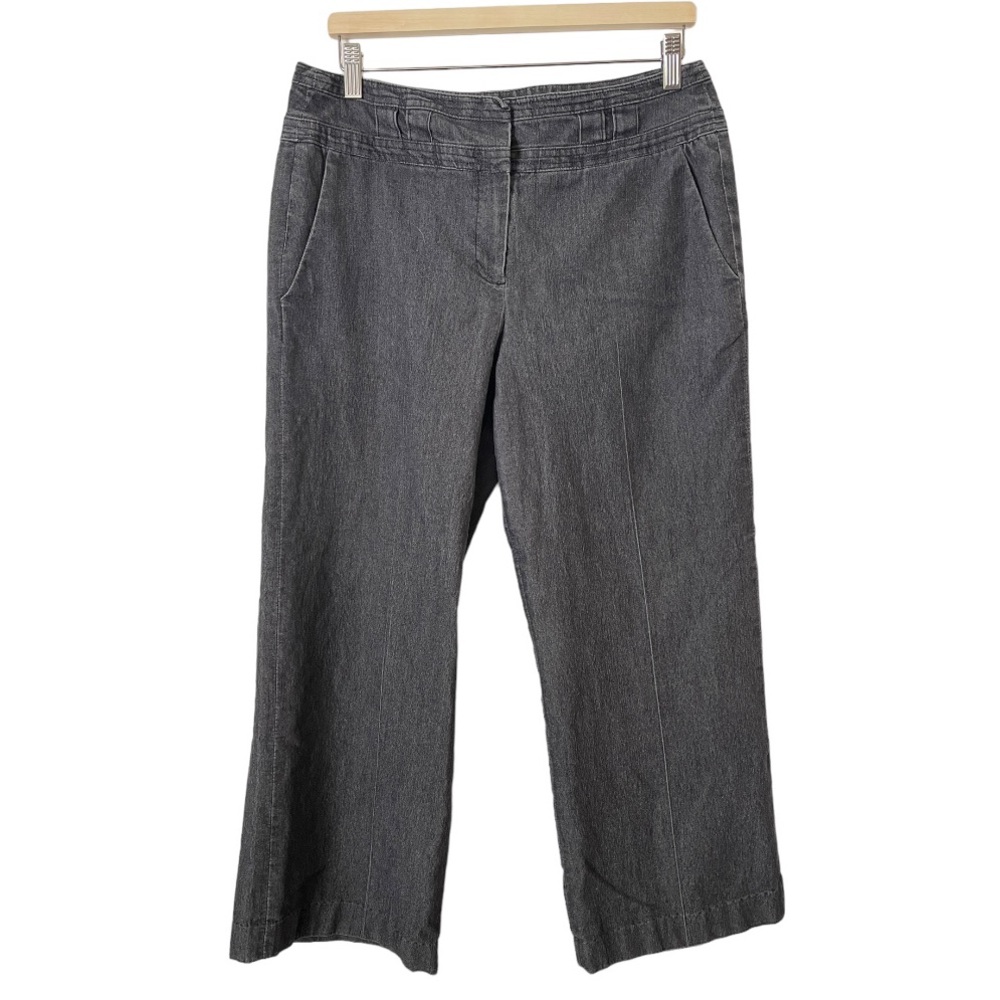 Sandro Paris Sportswear Grey Wide Leg Cropped‎ Pants 12